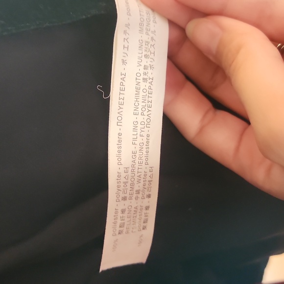 Zara Medium Emerald Green Velvet Puffer Jacket - Picture 7 of 11